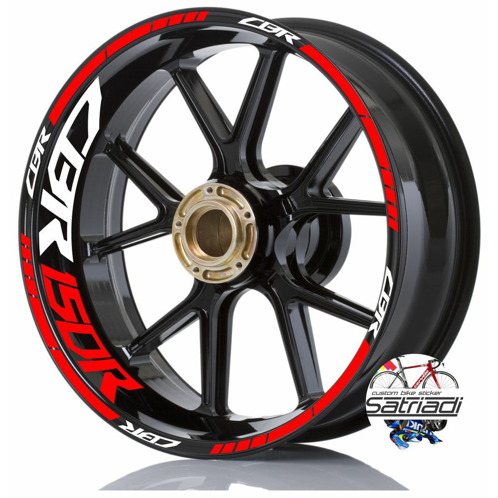Sticker Velg Stiker Motor Honda XZ CBR150R Merah bisa custom cb150rr