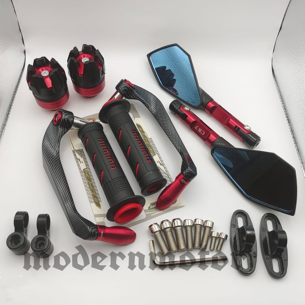 PROGUARD CARBON SABIT SPION MOTOR TOMOK V2 JALU AS RODA HANDGRIP DOMINOL ALLL MOTOR UNIVERSAL