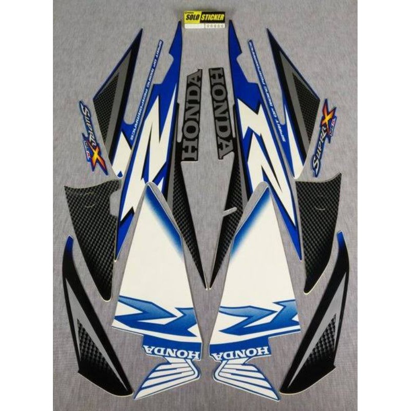 striping sticker supra x 125R 2007