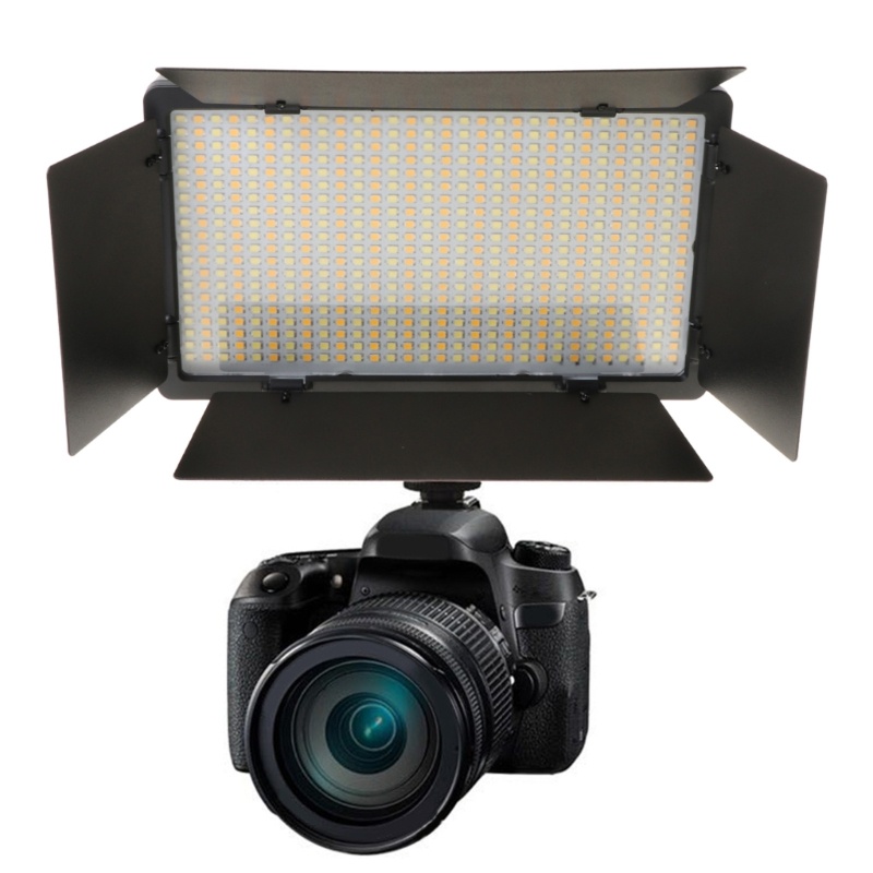 Cre Portable 40W 600leds Video Light Fill Light Ultra Tipis LCD Bi-Color Dimmable DSLR Lamp Panel Untuk Kamera Selfie