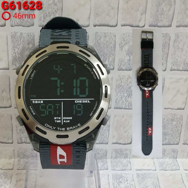 Jam Tangan Kanvas Diesel Pria Digital