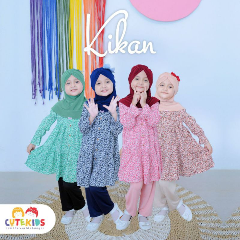CuteKids Kikan setelan anak usia 6 bulan - 6 tahun/tunik anak/dress anak/oneset anak lucu