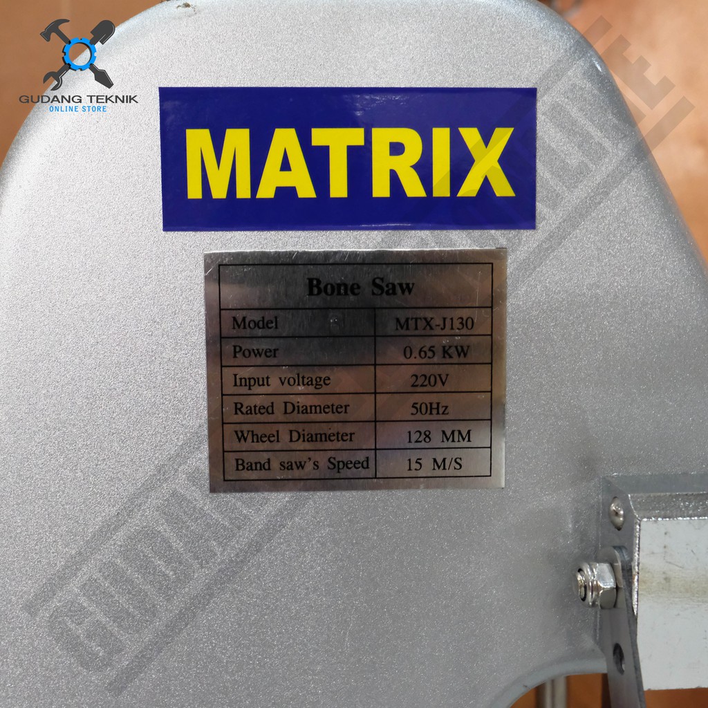 Bone Saw Matrix MTX-J130 - Mesin Pemotong Tulang Potong Daging Beku Potong Ikan Laut