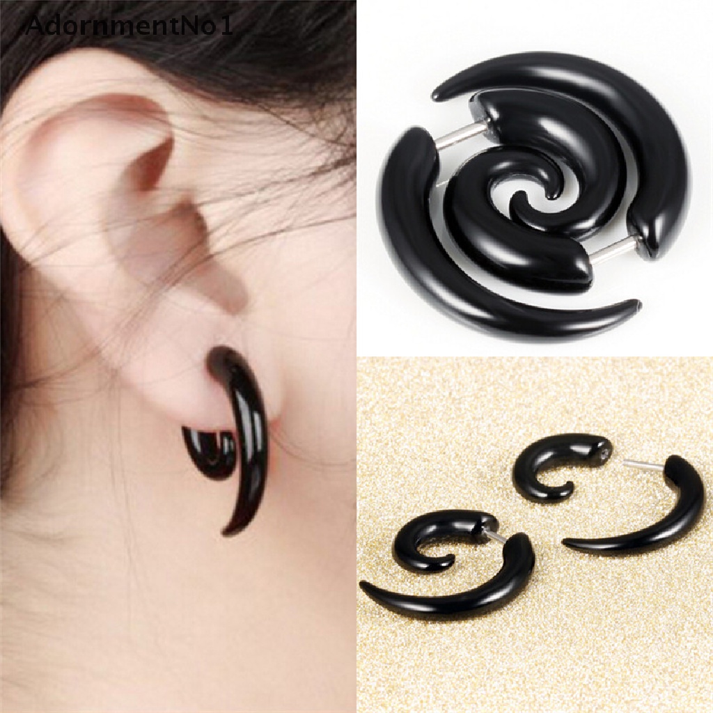 (AdornmentNo1) Anting Tusuk Gaya Punk Rock Bahan PVC Anti Alergi Untuk Pria / Wanita