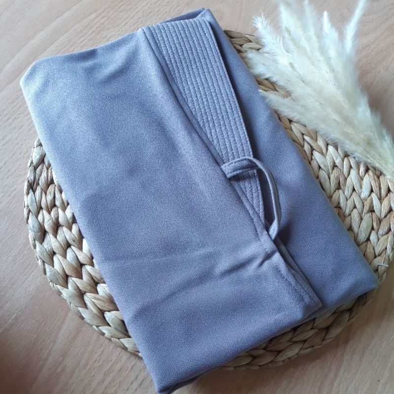 (AL-DHANS BERGO PED) HIJAB INSTAN BERGO PAD - JILBAB BERGO AD - JERSEY IRISH-Latte