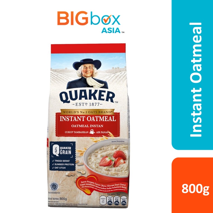 Quaker Instant Oatmeal Merah 800g
