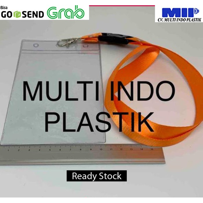 

Tali gantungan id card orange/tali nametag/tali lanyard/id card 10x14