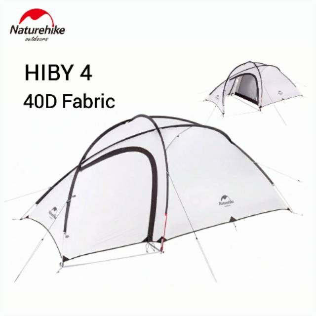 TENDA NATUREHIKE NH19ZP005 HIBY 4 40D OUTDOOR AKSESORIS TENDA ULTRALIGHT TENT CAMPING TENDA PENDAKI 