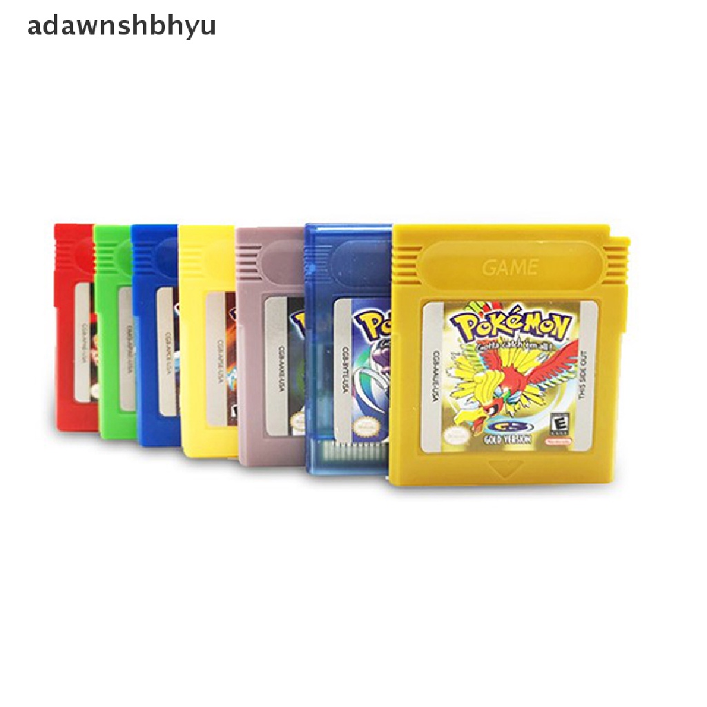 Adawnshbhyu Pokemon GBC Games Series 16bit Video Game Cartridge Console Card Kartu Klasik