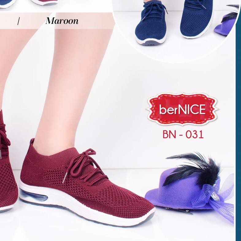 ❉ Bernice BN 031 Sepatu Fashion Sport Wanita - Gratis Dus ►