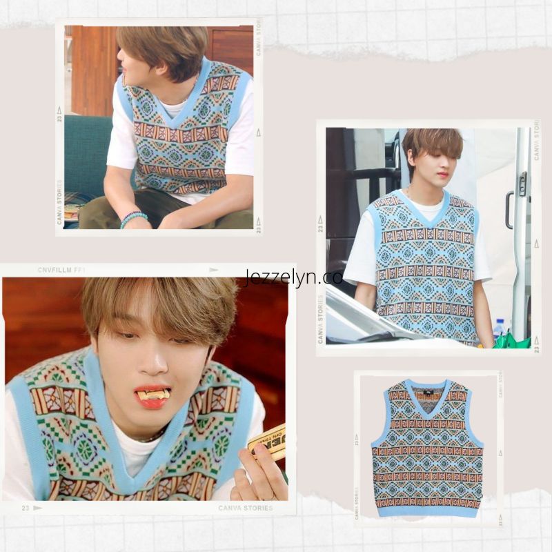 [ Ready Stock ] Vest Haechan / Vest Haechan biru / Vest haechan dream cafe / Cafe dream Vest haechan