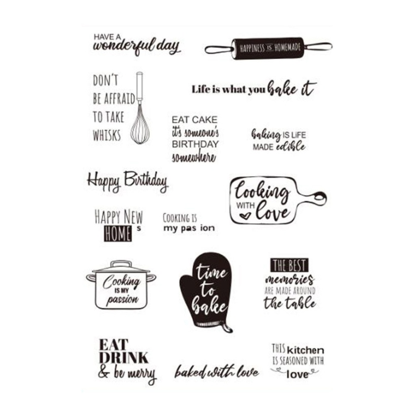 Zzz Stempel Silikon Motif Happy Birthday Untuk Dekorasi Album Foto / Kartu