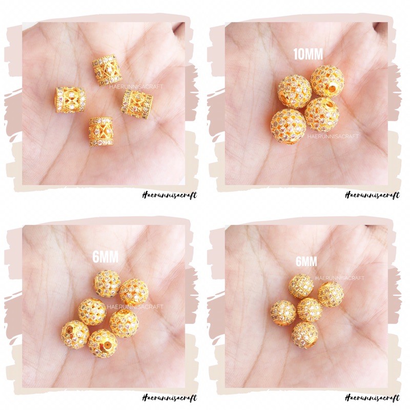 Liontin Charm Xuping Tabung Gelang Tali Hongkong Emas