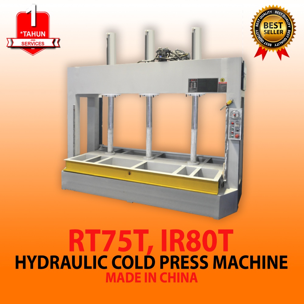 Mesin Press Kayu Hidrolik 75 Ton Hydraulic Cold Press Machine RT75T