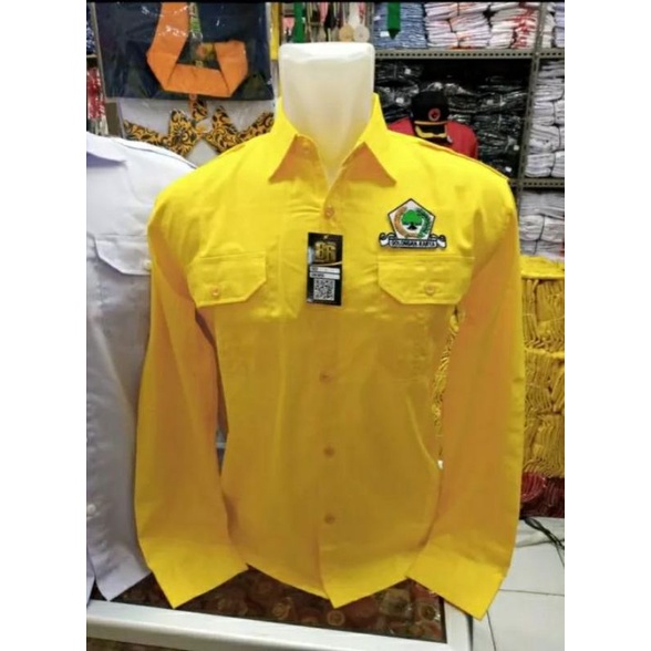 kemeja Golkar panjang