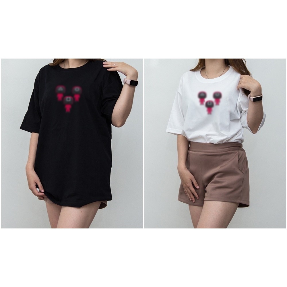 Kaos Oversize Squ1dde G4m3 Atasan Wanita