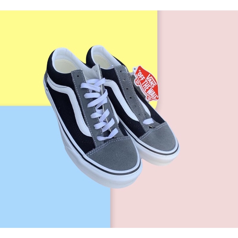 VANS - Style 36 Vintage Suede Pewter Black Original Resmi PT. Navyaretail