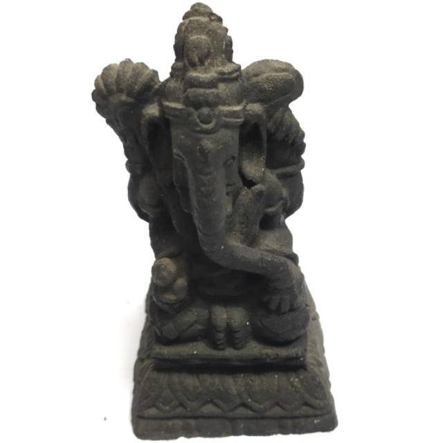 PAJANGAN MINIATUR PATUNG GANESHA BALI TANPA TEDENG KECIL HITAM BAHAN FIBERGLASS - DEKORASI RUMAH