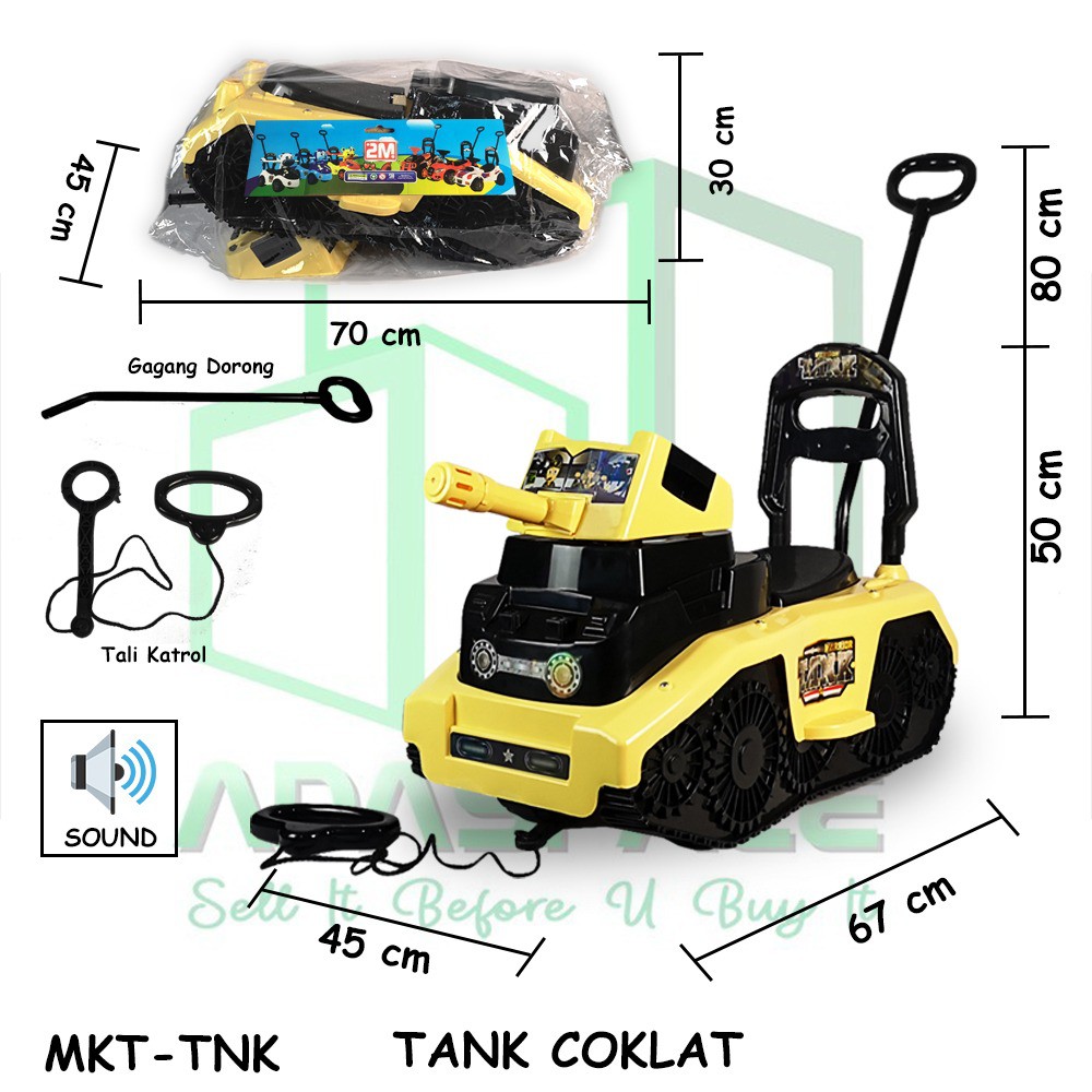 MURAH TNK Tank Mobil Mobilan Ride On Car Tolo Car Dorong Duduk Mainan Anak Laki Laki Besar Murah BIGBROTHER