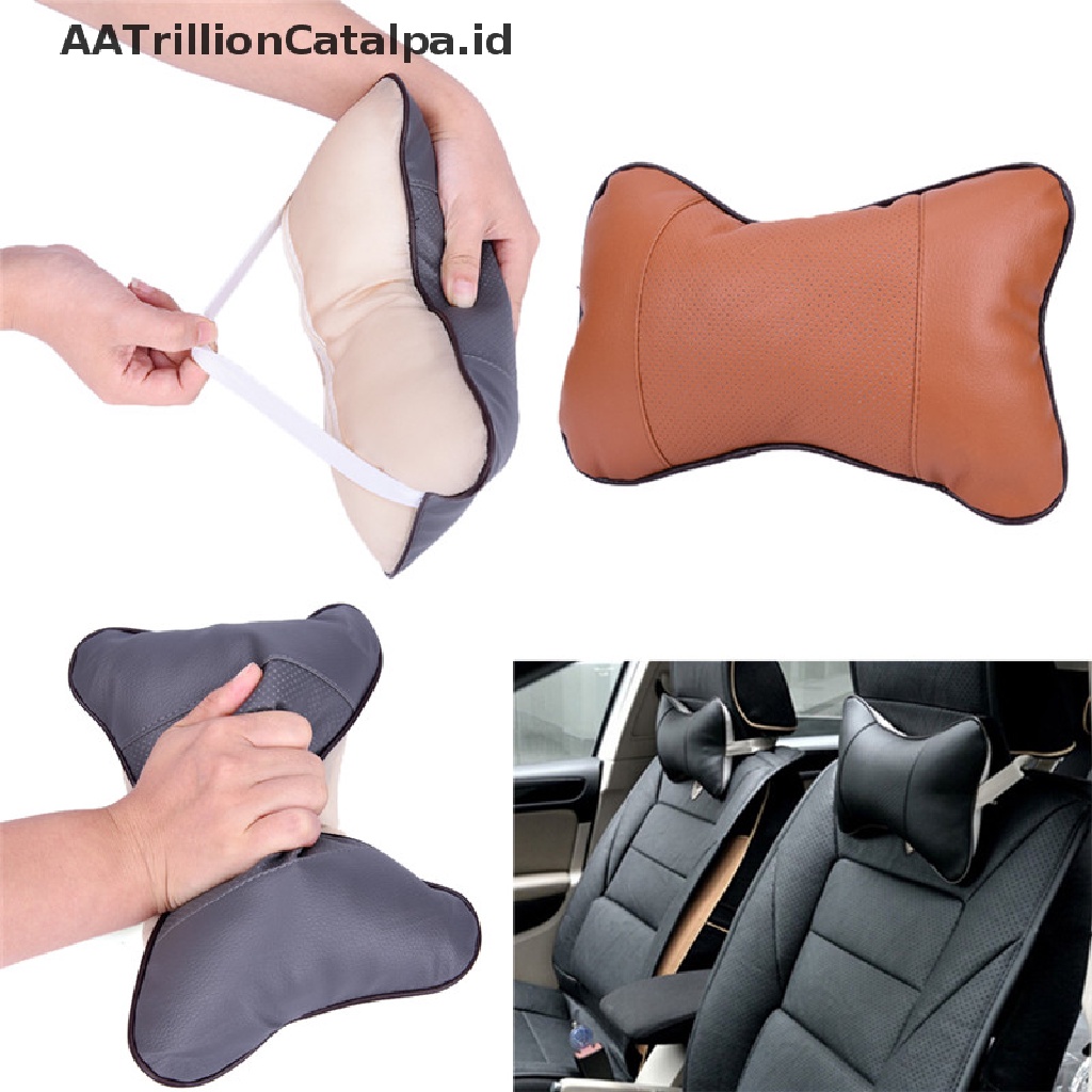 Aa Bantal Sandaran Kepalaleher Bahan Kulit Untuk Jok Mobil