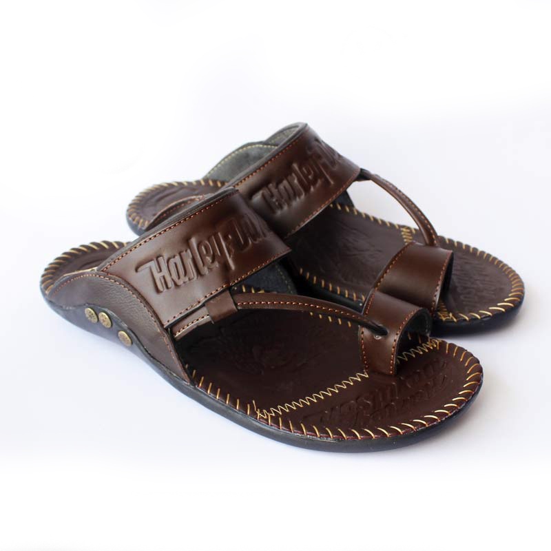 Sandal Pria Kulit Asli - Sandal Jepit Pria - Sandal Casual Jepit Jempol ckl