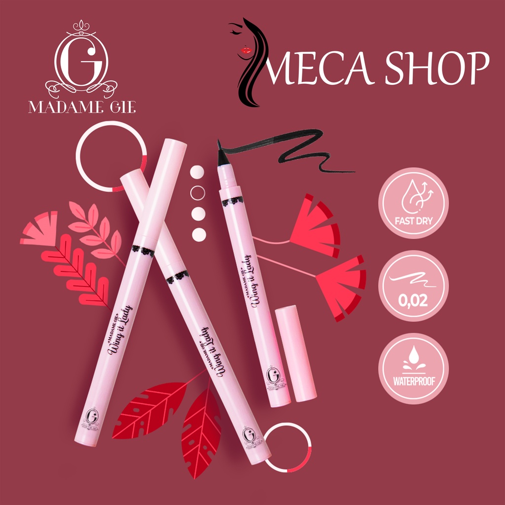 Madame Gie Eyeready Liner | Wing It Lady | Silhouette Eyeliner 48 Hours