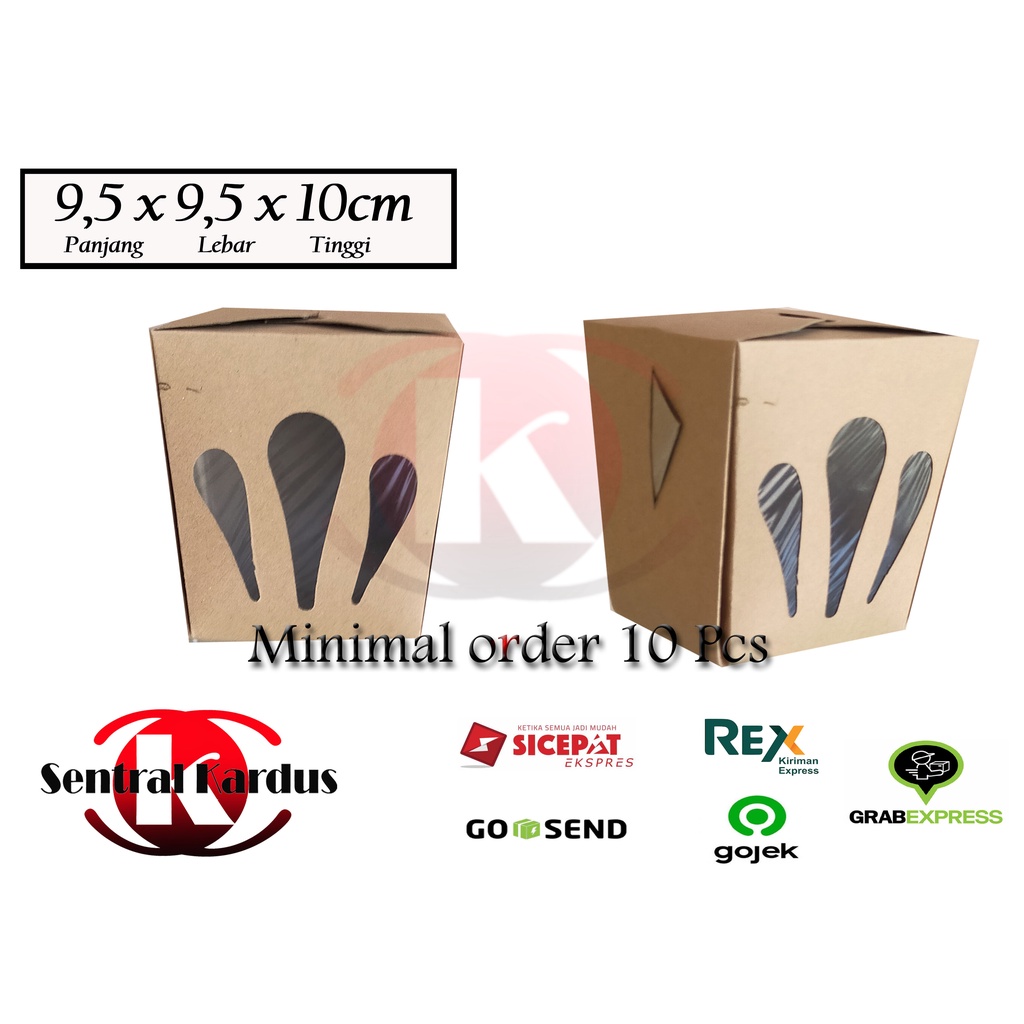 

(PAKET 10PCS) KEMASAN RICE BOX/ KARDUS BOX MODEL OVAL-centralkardus