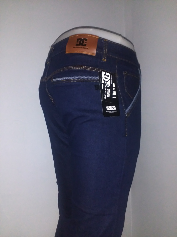Celana jeans DC pensil/skinny saku bobok(kantong dlm) pria size 27-32 - Blueblack, 27