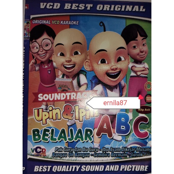 KASET VCD LAGU ANAK UPIN IPIN BELAJAR ABC