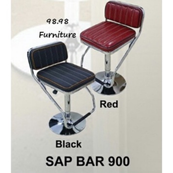 Kursi Bar Minimalis SAP 900 - Kursi Kafe Murah Kaki Hidrolik - Kursi Bar Kulit Sintetis Berkualitas 
