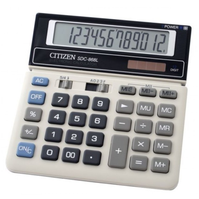 

Kalkulator / Calculator Originals Citizen SDC-868L