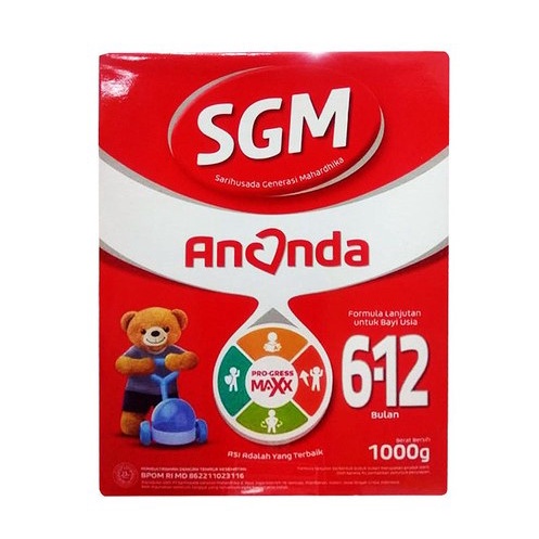 

SUSU SGM ANANDA 6-12 BULAN ORIGINAL 1 kg