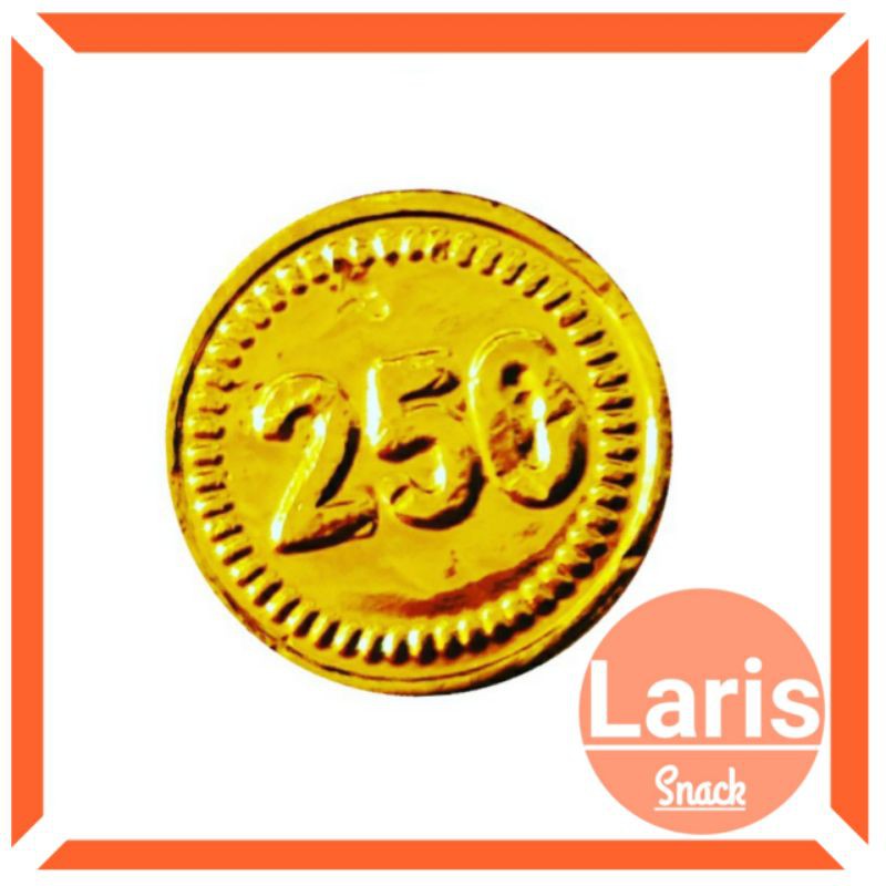

Coklat Koin Mas 250 / Cokelat Emas / Gold Coin Chocolate 200 Pcs / LarisSnack
