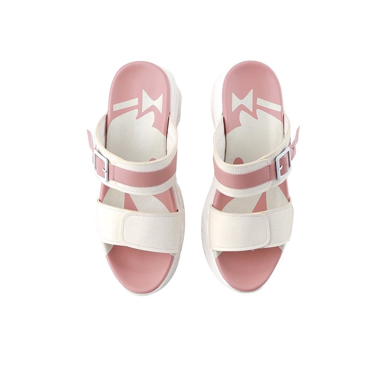 SANDAL FLAT PLAYBOY WANITA ORIGINAL CASUAL BRANDED PINK PLW01