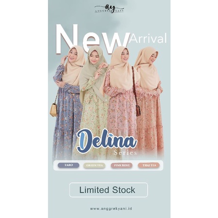 DELINA DRESS "KOREAN STYLE" by AnggrekYani "LIMITED STOCK"