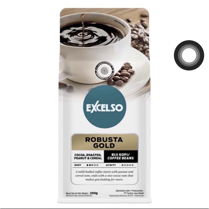 

Excelso Coffe Bean Robusta Gold @200 gram