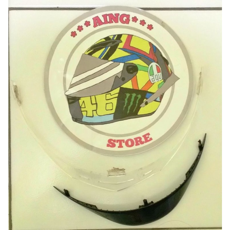 spoiler agv k3sv ori copotan dan spoiler agv k3sv akrilik