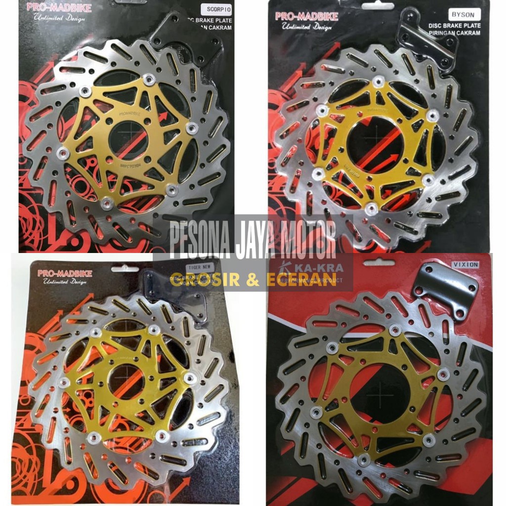 Piringan Cakram Depan Variasi Lebar Ready Vixion,Byson,Cb150r,Tiger,megapro,scorpio