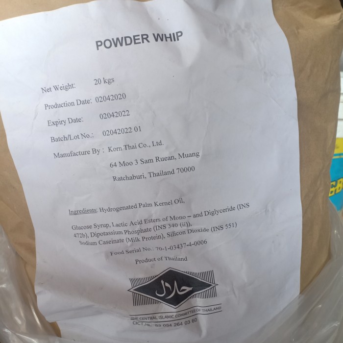 

Krim- Powder Whip Thailand Whipping Cream Repack 200 G -Krim.