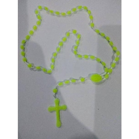 →5z Murah Banget KALUNG ROSARIO SALIB FOSFOR DAPAT MENYALA SAAT GELAP - BENDA ROHANI KATOLIK - AKSES