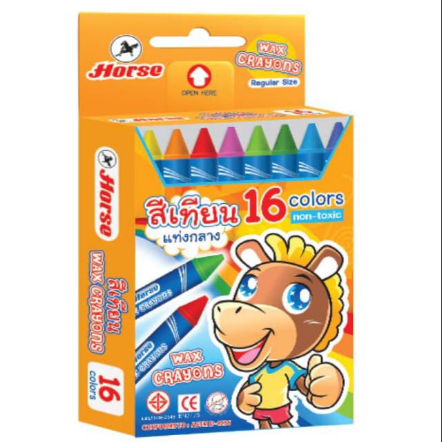 

Wax crayon 16 warna size medium