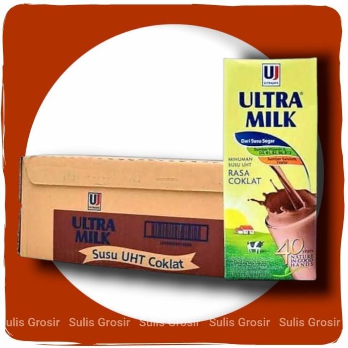 

(BISA COD) Susu Ultra 200 ml 1 karton isi 24 pcs Rasa Coklat SALE Kode 1453