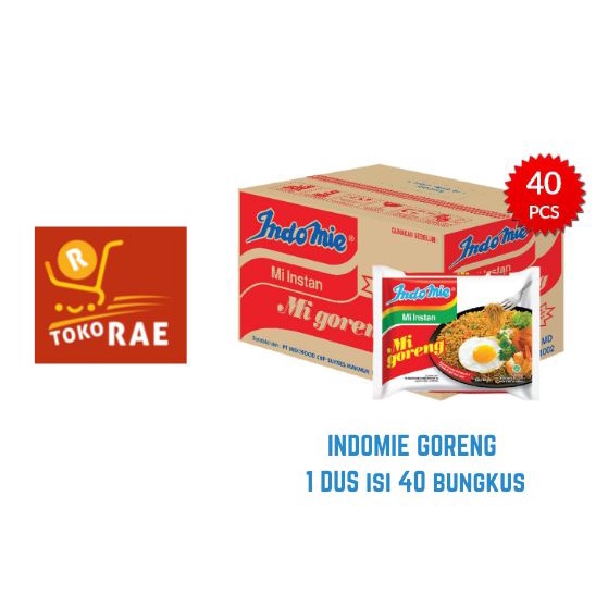 

Indomie Goreng 1 dus isi 40 bungkus