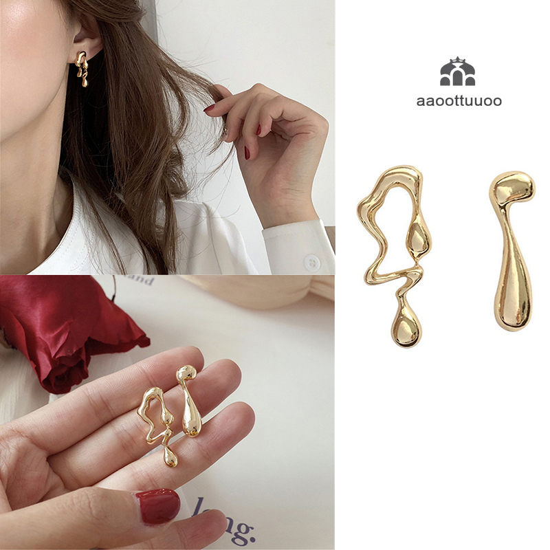 【TERSEDIA &amp; COD】Earrings Female Temperament Creative Hollow Simple Stud Earrings