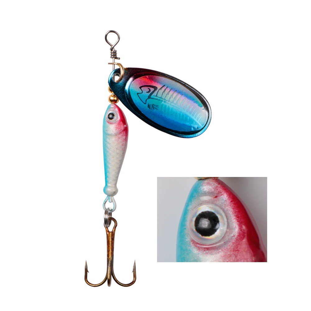 gs8 lushazer umpan pancing ikan spinner fishing lure 9g - lu79 - green Pro