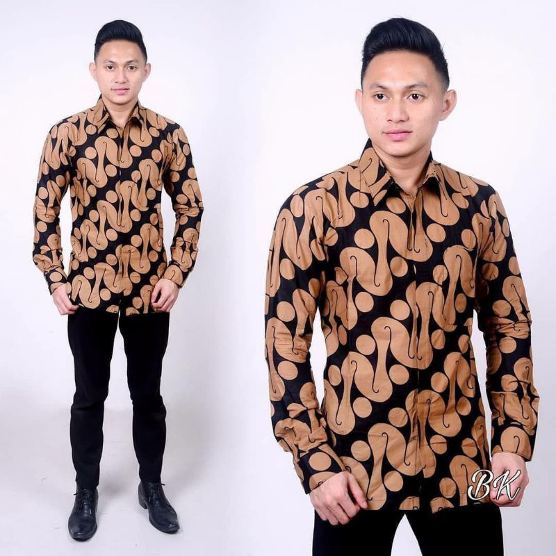 KEMEJA BATIK LENGAN PANJANG TERVIRAL DI SHOPEE ORIGINAL NO KW READY SERAGAM HARGA GROSIR