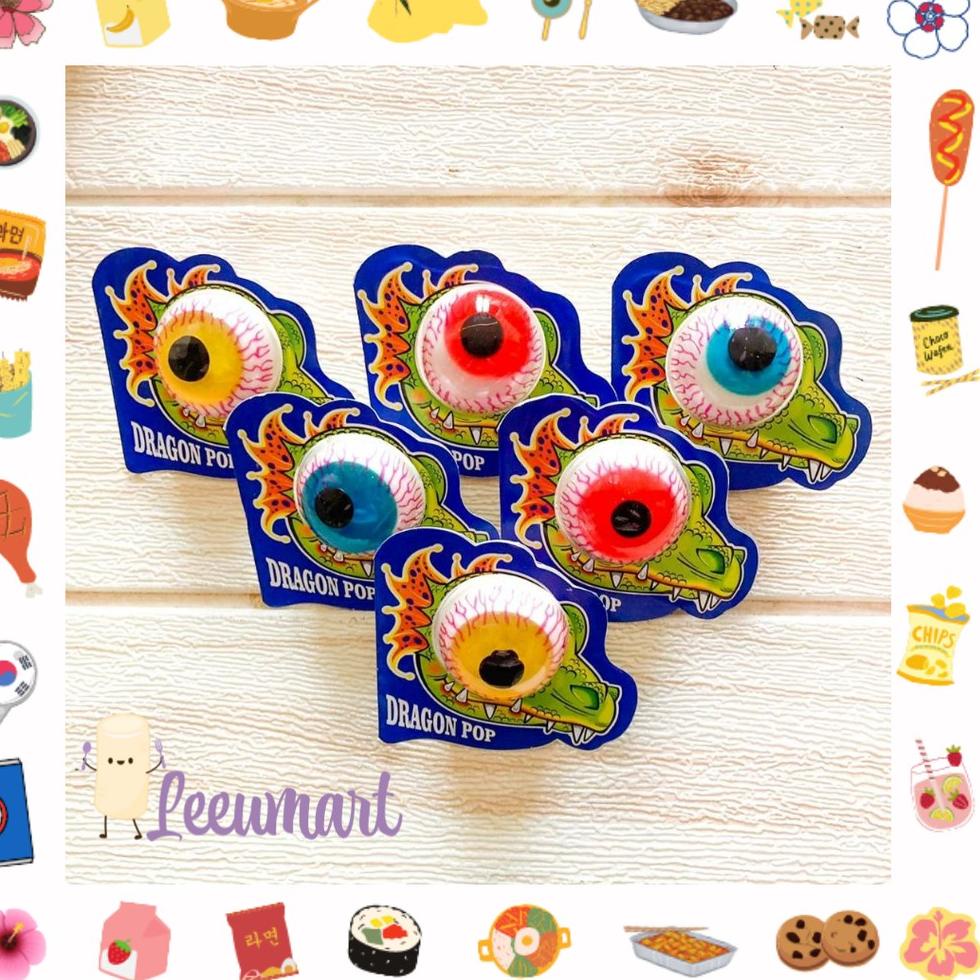

Dijual Murah LEDIM [Satuan] Trolly Dragon Eye Ball Gummy / Eyeball Gummy / Permen Bola Mata / Gummy