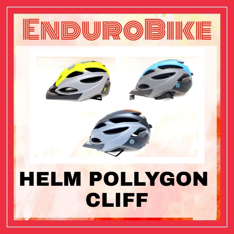HELM POLYGON CLIFF HELMET SEPEDA not CARIBOW RAMP GUB ENDUROBIKE
