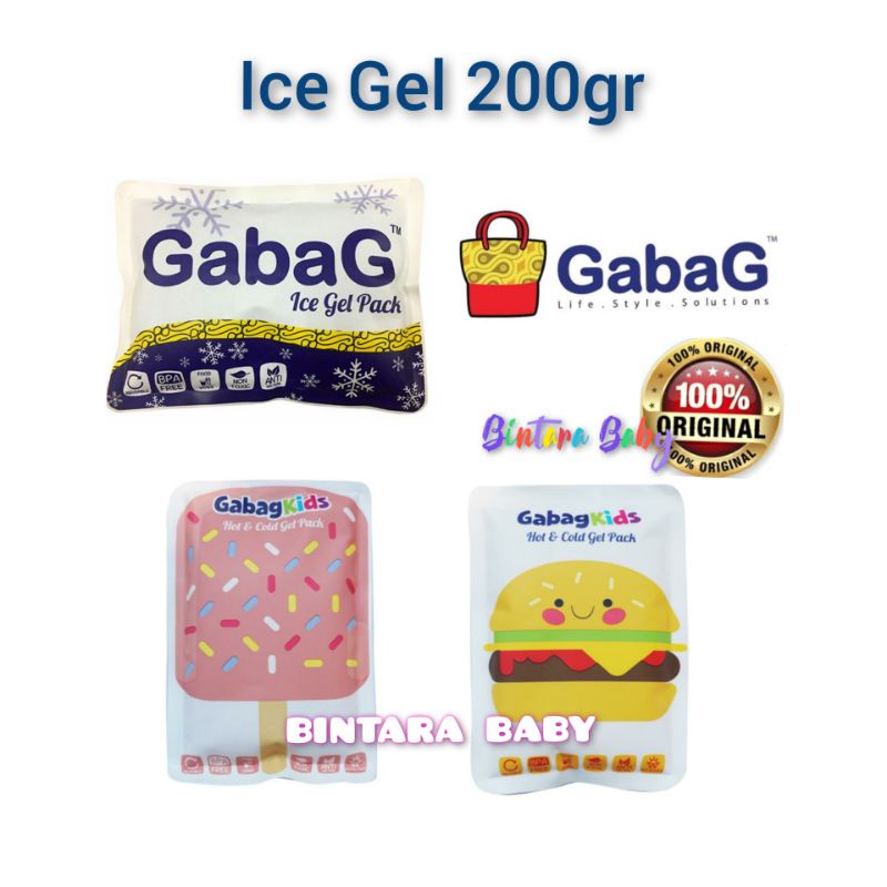 Gabag Ice Gel 200g  Ice Pack 200 gr Ice Gel untuk Cooler Bag Asi / Ice Gel BPA Free Original untuk Tas Asi