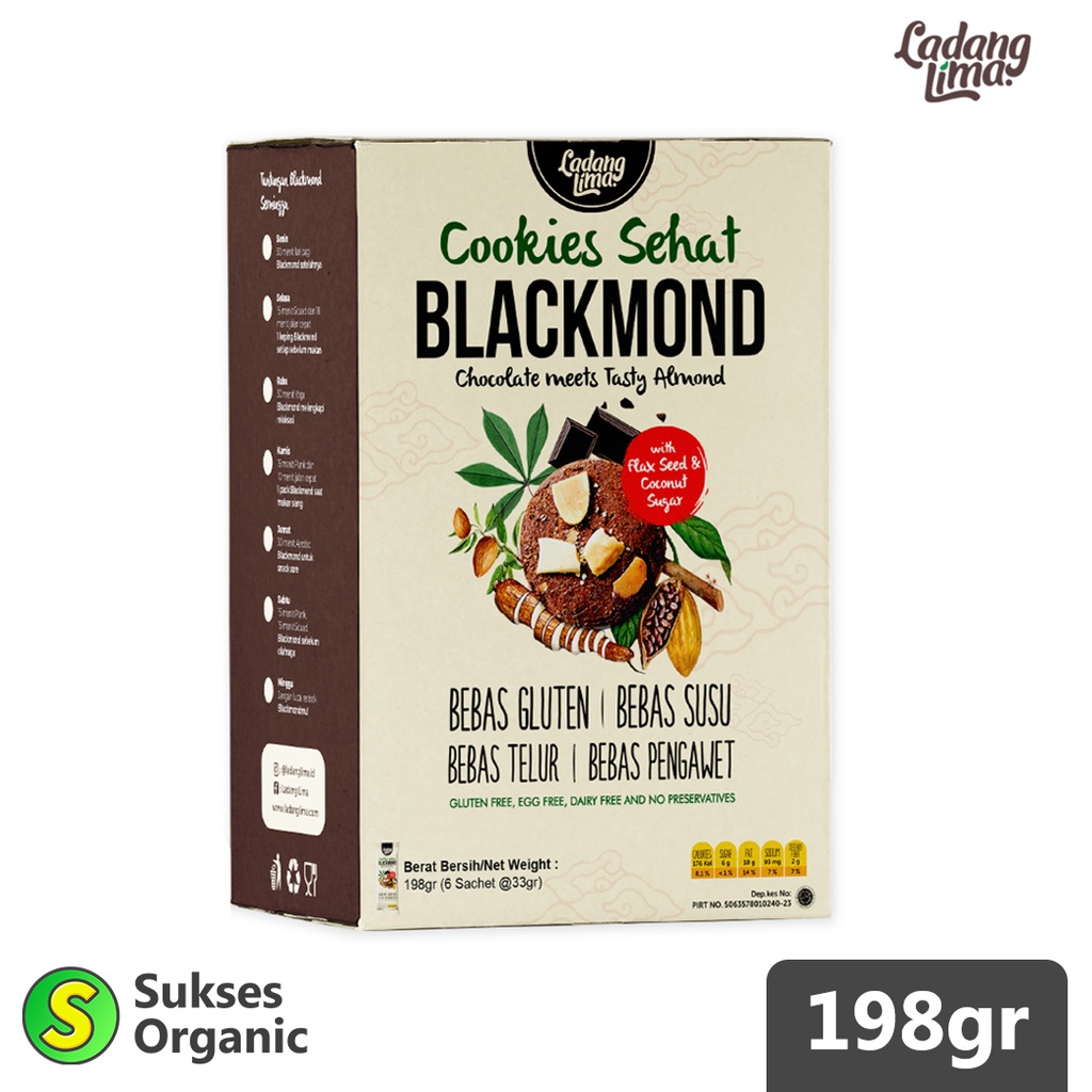 

Blackmond Cookies Sachet 198gr Ladang Lima
